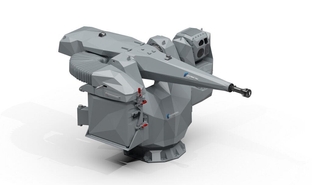 Damen selects Rheinmetall to supply next generation MLG27-4.0 gun systems for F126 frigates